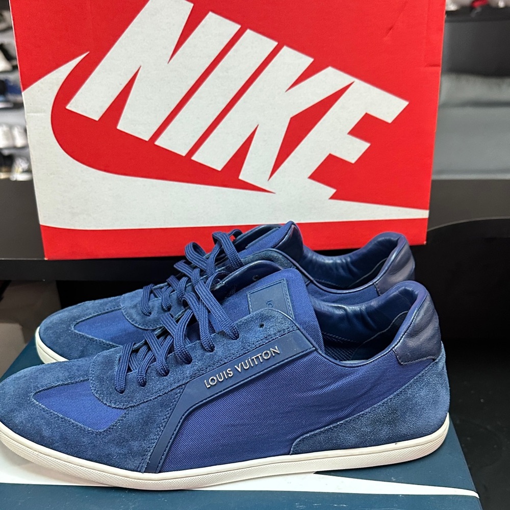 Louis Vuitton Men's Deep Blue Sneakers - Picture 3 of 6
